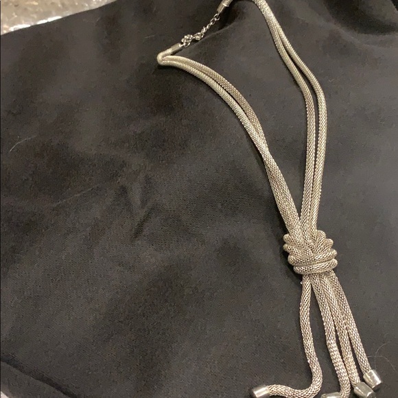 Knotted silver double snake chain - Picture 2 of 2